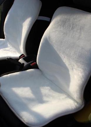 Універсальний чохол захисний авто накидка на сидіння авто мобіля з овчини еко-шерсть 1 шт nia-mart