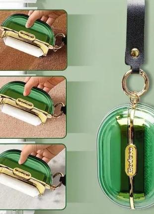 Ролик валик для чистки одежды stick it roller green