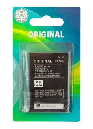 Аккумулятор lenovo bl203 1500 mah a269, a300t, a316, a369 aaa класс блистер