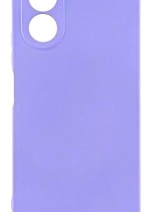 Чехол silicone case для oppo a18 бампер с микрофиброй lilac