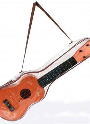 Детский музыкальный инструмент гитара акустическая 130-3 в чехле