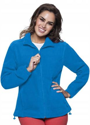 Флисовый свитер jhk polar fleece lady, размер l, женский батник, без капюшона, синий aqua