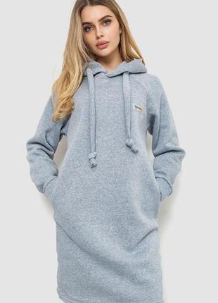 Туника женская на флисе, цвет светло-серый, 243r01006