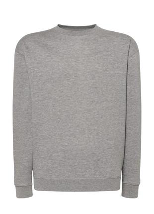 Свитшот jhk, sweatshirt, толстовка унисекс, женский, мужской, реглан, темно-серый меланж, размер xl