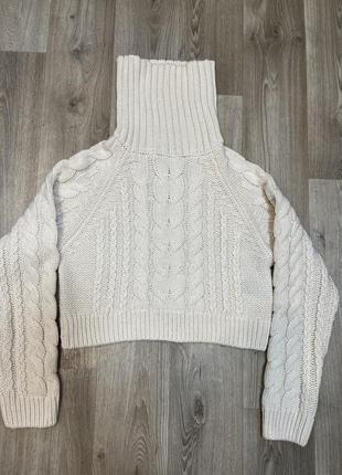 Фирменный, молочный мирер/кофта. gina tricot, размер s