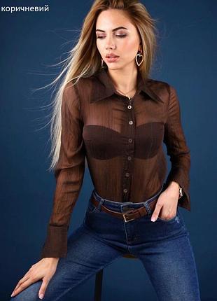 Блузка жіноча з люрексом ✨ шифон4 фото