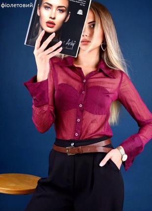 Блузка жіноча з люрексом ✨ шифон9 фото