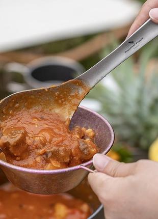 Ложка для супа большая / половник / черпак из титана boundless voyage