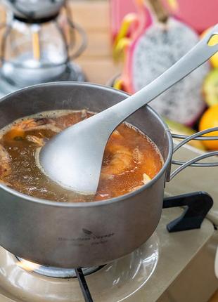 Ложка для супа большая / половник / черпак из титана boundless voyage