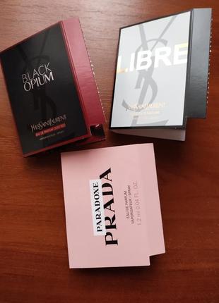 Пробники парфумів yves sant laurent та prada