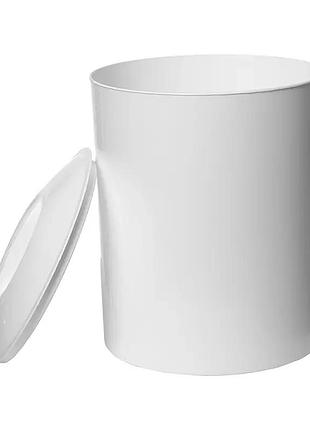 Пластиковая корзина для мусора и бумаги с крышкой 10 л