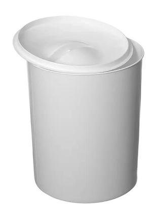 Пластиковая корзина для мусора и бумаги с крышкой 10 л