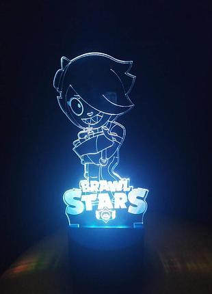 3d-світильник коллет, бравел старс, 3д-нічник, кілька підсвічувань (на пульті)