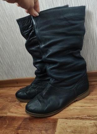 Зимові сапоги шкіряні