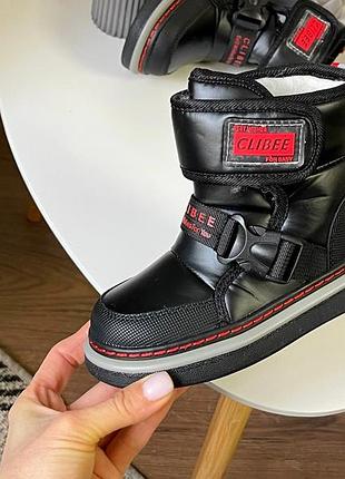 Детские зимние сапоги дутики clibee