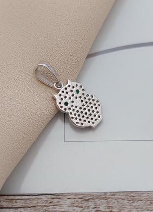 Срібний підвіс сова8 фото