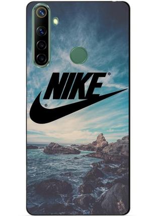 Силіконовий чохол бампер для realme 6i з малюнком nike