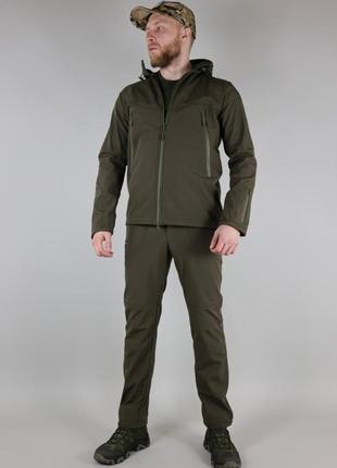 Тактический демисезонный костюм soft shell ut свинца/черный