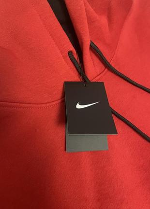 Чоловіче худі nike червоне однотонне турція5 фото