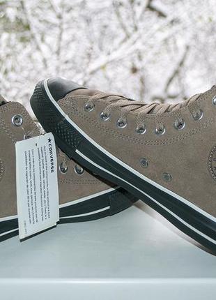 Черевики, кеди зимові converse all star unisex leather brown 40 р. оригінал