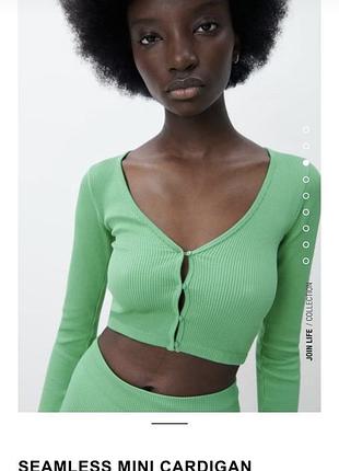 Топ с длинным рукавом zara