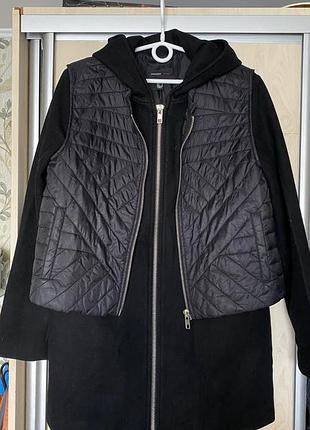 Пальто кашемірове з капюшоном