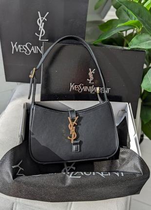 Женская сумка клатч yves saint laurent ysl ив сен лоран черный