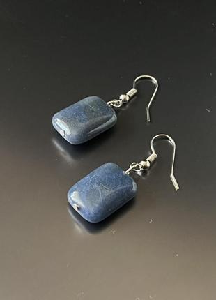 Женские серьги, натуральный кварц