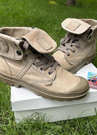 Женские кожаные трекинговые ботинки palladium pallabrouse baggy осенние