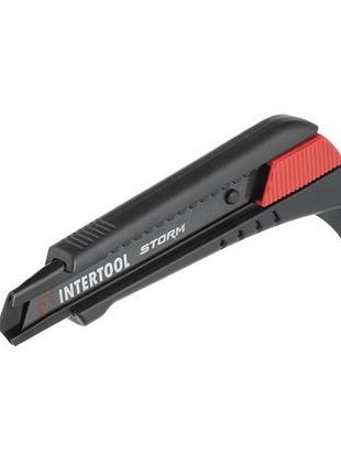 Нож сегментный intertool-storm - 18 мм для линолеума