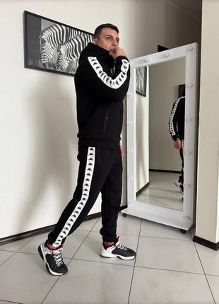 Зимовий спортивний костюм kappa lampass трьохнитка з начосом