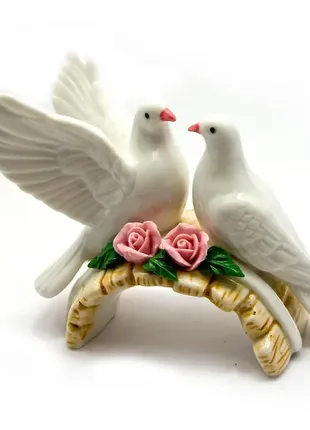 Статуетка голуби пара порцеляна (10х12х6 см)