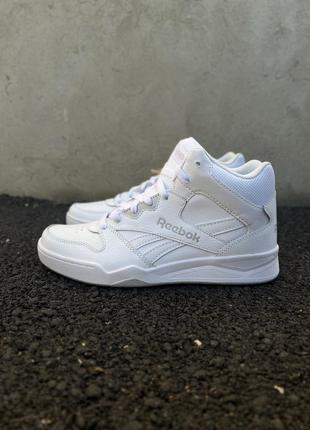 Кожаные деми кроссовки хайтопы reebok royal. оригинал.