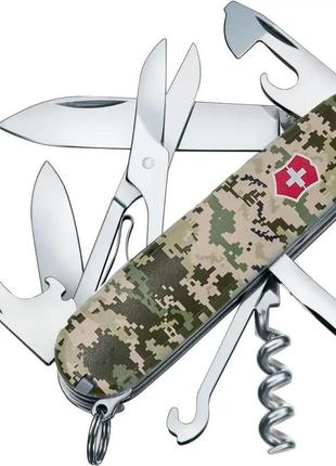 Ніж victorinox climber army піксель з червоним логотипом 1.3703.3_w3941p