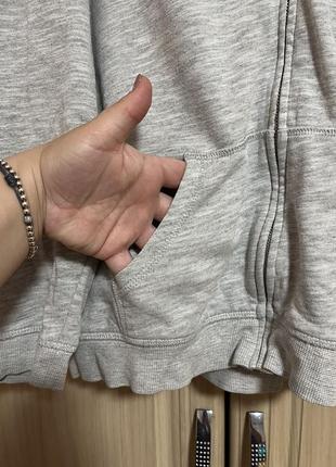 Натуральний світшот на блискавці великого розміру3 фото