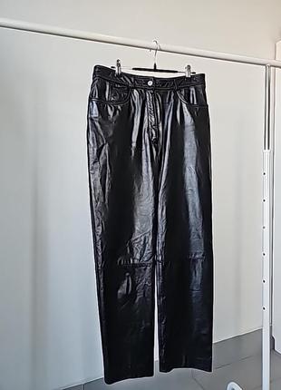 Кожаные брюки винтаж 40р