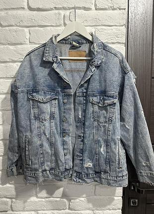 Джинсовый пиджак h&m