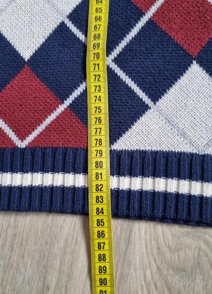 Теплое длинное хлопковое жилетка платье туника без рукавов безрукавка кофта вязаный...