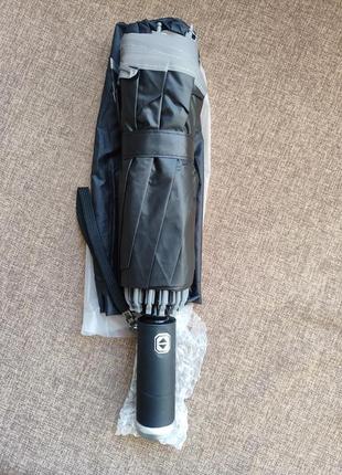 Зонт автоматический xiaomi реверсивный с фонариком, зонт прозрачный