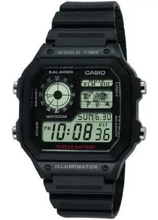 Часы casio ae-1200wh-1avef. черный