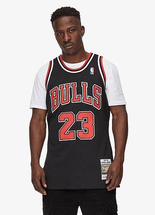 Баскетбольна джерсі nba chicago bulls №23 michael jordan чорна