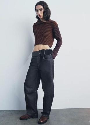 Трикотажный свитер zara