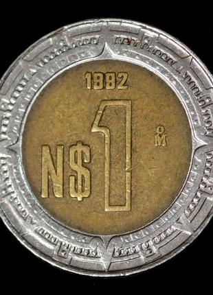 Монета мексики 1 песо 1982-2011 гг.