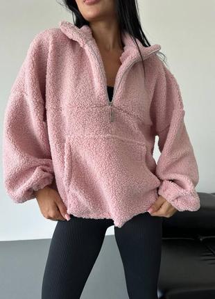 Женская кофта тедди толстовка тедди худи тедди