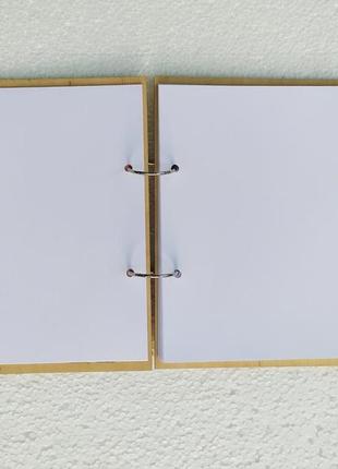 Дерев'яний блокнот "дневник архітектора" (на кільцях), щоденник із дерева, подарунок блокнот6 фото