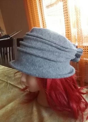 Шерстяна стильна шапка еліткласу. швейцарія.