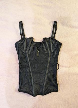 Корсет кружевесный, черный ann summers