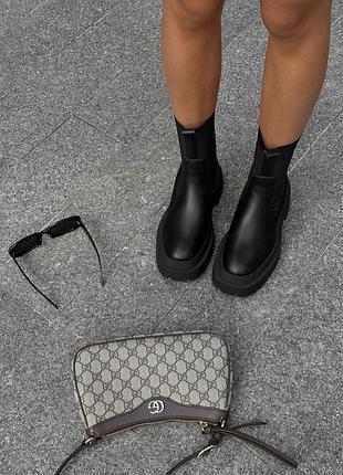 Кожаные челси новые