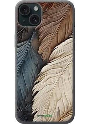 Чехол на iphone 15 plus листья в стиле бохо "5643u-3097-10746"