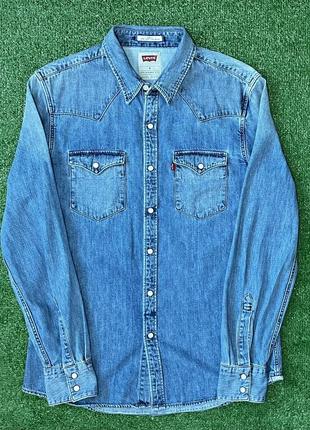Сорочка levi’s, джинсова сорочка levi’s